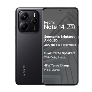 Redmi Note 14 5G (Titan Black, 8GB + 256GB)