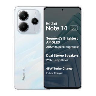 Redmi Note 14 5G (Mystique White, 6GB + 128GB)