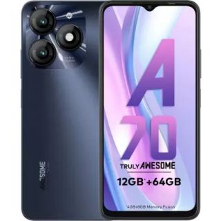 Itel A70 (Starlish Black, 4GB + 256GB)