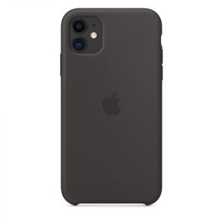 Apple iPhone 11 Silicone Back Case Cover (Black)