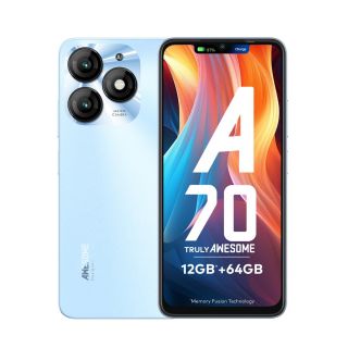 Itel A70 (Azure Blue, 4GB + 64GB)