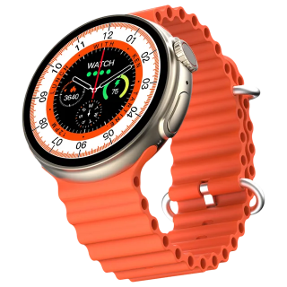 Fire-Boltt BSW124 Cyclone 1.6 HD Round BT Calling Silver/Orange Watch