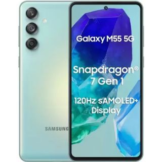 Samsung Galaxy M55 5G (Light Green,  8GB + 256GB)