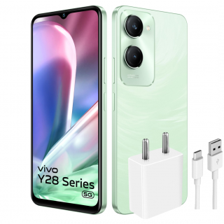 Vivo y28e 5G With Charger (Breeze Green, 4GB + 64GB)