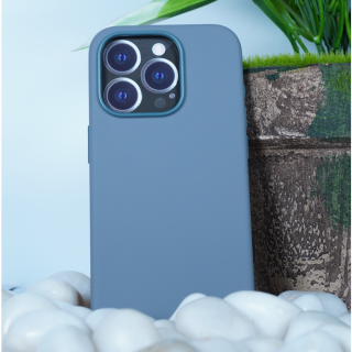 Poojara Prime iPhone 15 Pro Nature Series Silicone Case- Gray