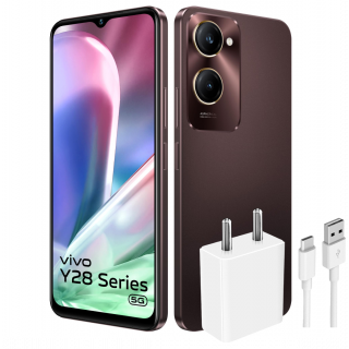Vivo y28e 5G With Charger (Vintage Red, 4GB + 64GB)