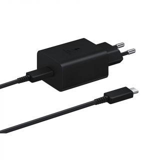 Samsung 45W Charger with Type-C to C Cable (Black)