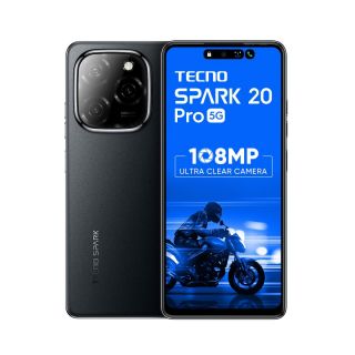 Tecno Spark 20 Pro 5G  (Startrail Black , 8GB + 128GB)