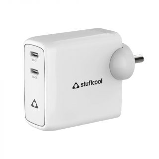 Stuffcool Neo 45W Dual Type C Port Wall Charger with PD/PPS