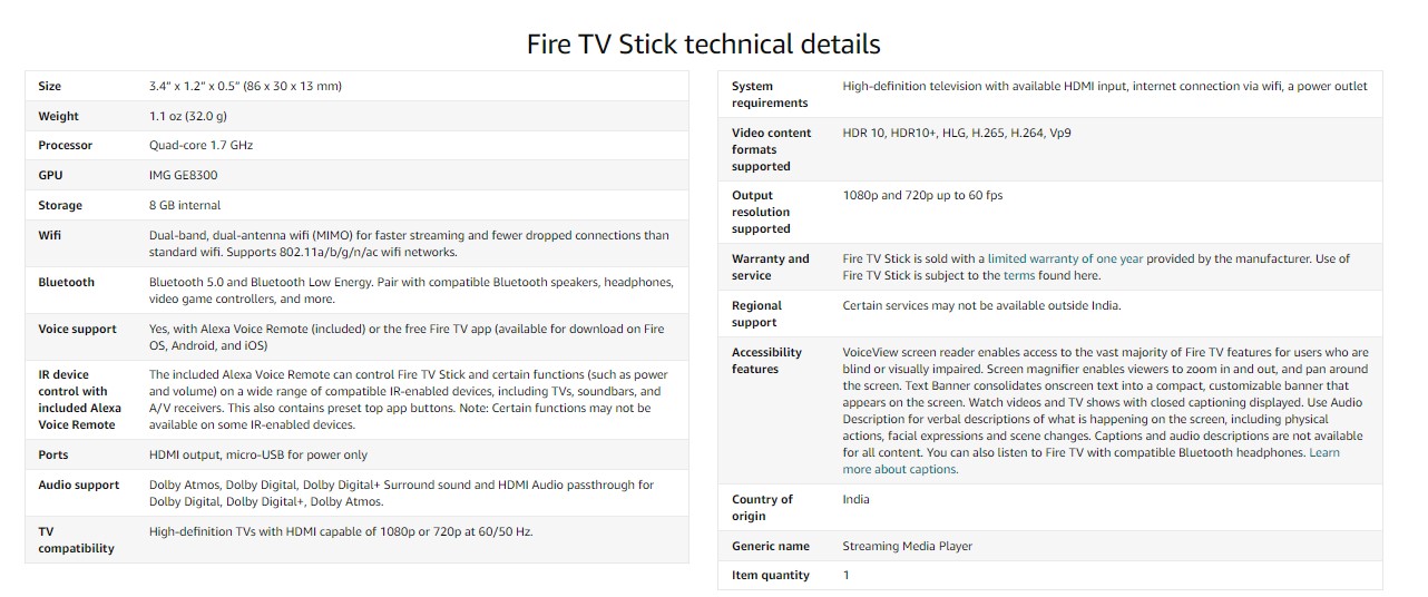 Amazon Fire TV Stick (3rd Gen) with Alexa Voice Remote